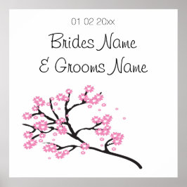 Cherry Blossom Wedding Souvenirs Geschenke Geschen Poster
