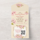 Cherry Blossom Wedding & UAWG All In One Einladung (Innen Boden)