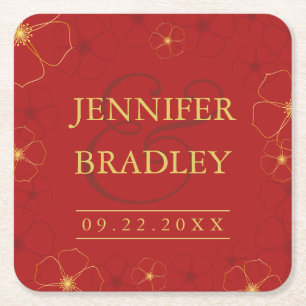 Cherry Blossom Wedding Untersetzer   Benutzerdefin