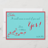 Cherry Blossom werden Sie meine Junior-Bridesmaid  Einladung (Rückseite)