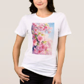 Cherry Blossom Whispers of Spring Tri-Blend Shirt (Vorderseite)