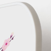 Cherry Blossom White Monogram Pickleball Schläger (Linke Seite)