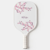 Cherry Blossom White Monogram Pickleball Schläger (Vorderseite)