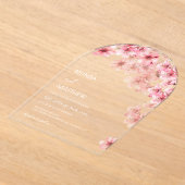  Cherry Blossom White  Wedding Acryleinladungen (Ablage )