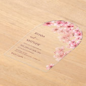  Cherry Blossom White  Wedding Acryleinladungen (Ablage )
