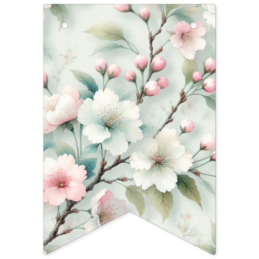 Cherry Blossom Wimpelkette (Erste Fahne)