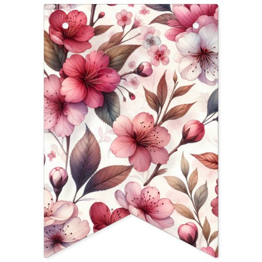 Cherry Blossom Wimpelkette (Zweite Fahne)