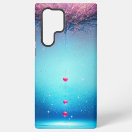 Cherry Blossom Wish Heart Drop Phone Case Samsung Galaxy Hülle