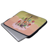 Cherry Blossom with orient paper lanterns Laptopschutzhülle (Vorne Knopf)
