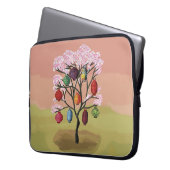 Cherry Blossom with orient paper lanterns Laptopschutzhülle (Vorderseite Links)
