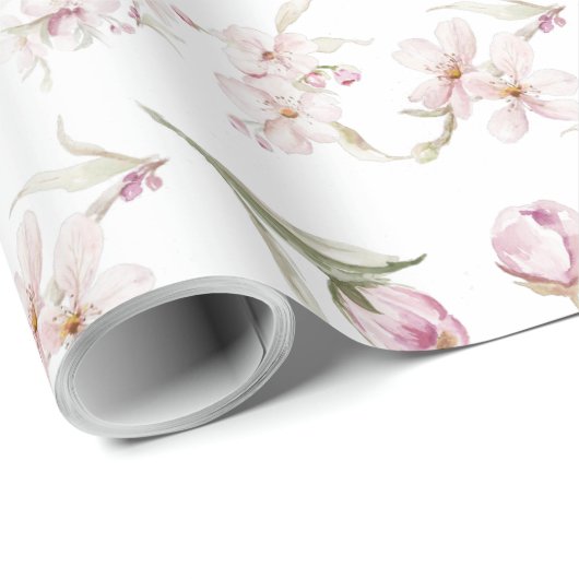 Cherry Blossom Wrapping Paper Geschenkpapier (Rolleneckpunkt)