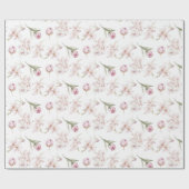 Cherry Blossom Wrapping Paper Geschenkpapier (Flach)