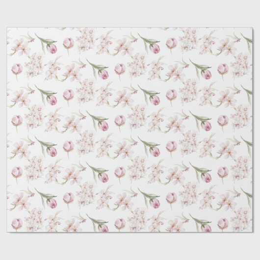 Cherry Blossom Wrapping Paper Geschenkpapier (Flach)