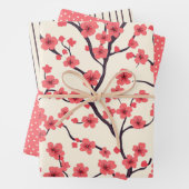 Cherry Blossom Wrapping Paper (Set 3) Geschenkpapier Set (Beispiel)