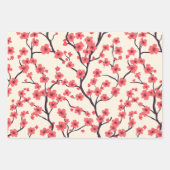 Cherry Blossom Wrapping Paper (Set 3) Geschenkpapier Set (Vorderseite)