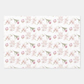 Cherry Blossom Wrapping Paper Sheets Geschenkpapier Set (Vorderseite)