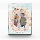 Cherry Blossom Wreath Oma Pink Fotoblock (Vorderseite)