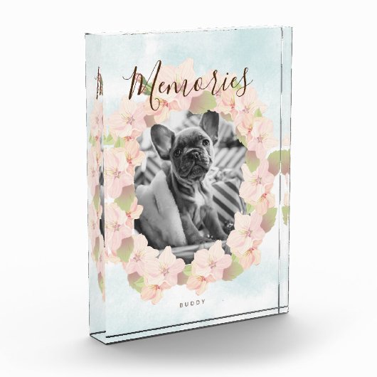 Cherry Blossom Wreath Pink Fotoblock (Links)