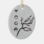 Cherry Blossom - Yoga-Dekoration Keramik Ornament (Rechts)