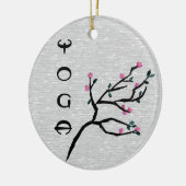 Cherry Blossom - Yoga-Dekoration Keramik Ornament (Links)