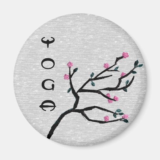 Cherry Blossom - Yoga-Magnete Magnet (Vorne)