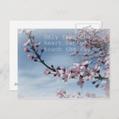 Cherry Blossom Zen Blütenbaumpostkarte Postkarte (Vorne/Hinten)