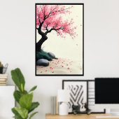 Cherry Blossom Zen Garden Poster (Heimbüro)