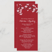 Cherry Blossom-Zeremonie Programm (Vorne/Hinten)