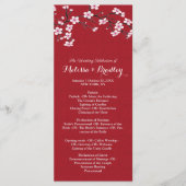 Cherry Blossom-Zeremonie Programm (Vorderseite)