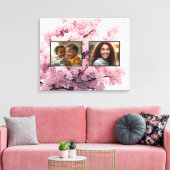 Cherry Blossom Zwei-Foto-StretchCanvas Print Leinwanddruck (Insitu (Wohnzimmer))