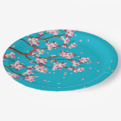 Cherry Blossom Zweige Teller für kundenspezifische (Schrägansicht)