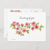 Cherry Blossom Zweigstelle Postkarte (Vorne/Hinten)