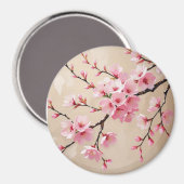 Cherry Blossom Zweigstellen - Elegante Rosa Sakura Magnet (Vorderseite/Rückseite)