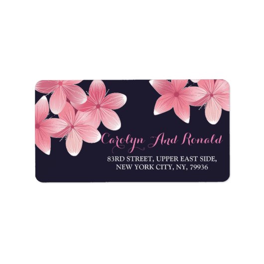 Cherry    BlossomAddress Label Adressaufkleber (Vorne)
