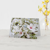 Cherry Blossoms 5 Sympathiekarte Karte (Gelbe Blume)