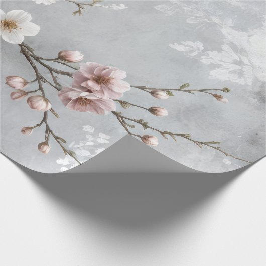 Cherry Blossoms Abstrakt Geschenkpapier (Ecke)