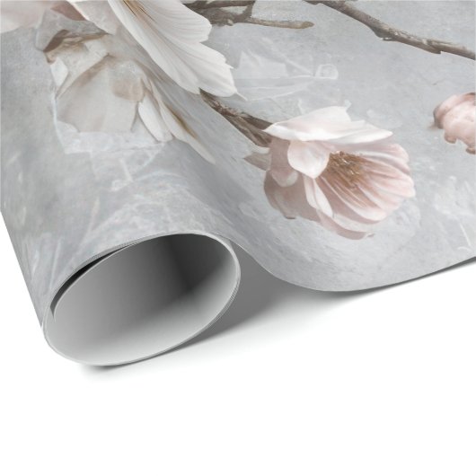 Cherry Blossoms Abstrakt Geschenkpapier (Rolleneckpunkt)