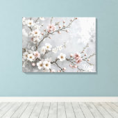 Cherry Blossoms Abstrakt Leinwanddruck (Insitu (Holzboden))