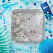 Cherry Blossoms Abstrakt Pappteller (Party)