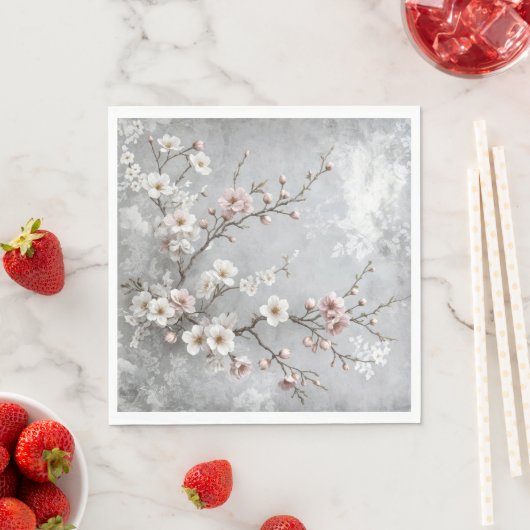 Cherry Blossoms Abstrakt Serviette (Beispiel)