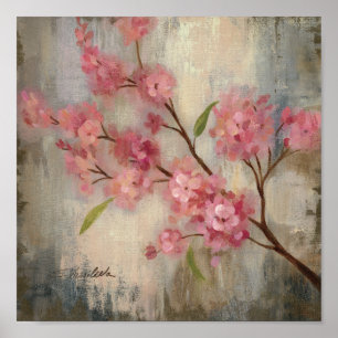 Cherry Blossoms and Branch Poster