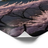 cherry blossoms and Mount Fuji Poster (Ecke)