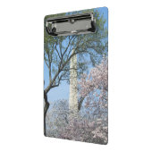 Cherry Blossoms and the Washington Monument in DC Mini Klemmbrett (Gewinkelt2)
