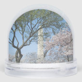 Cherry Blossoms and the Washington Monument in DC Schneekugeln (Rückseite)