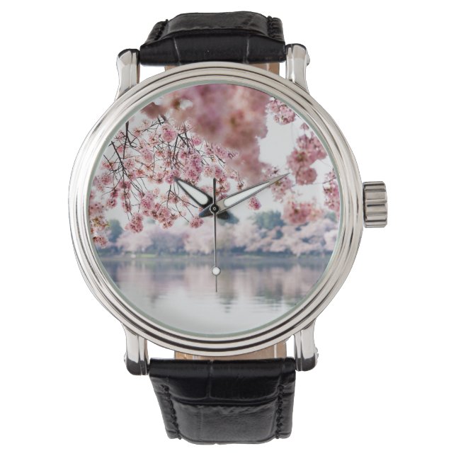 Cherry Blossoms Armbanduhr (Vorderseite)