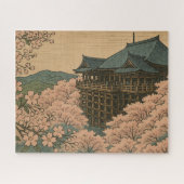 Cherry Blossoms at Kiyomizu-dera Puzzle (Horizontal)