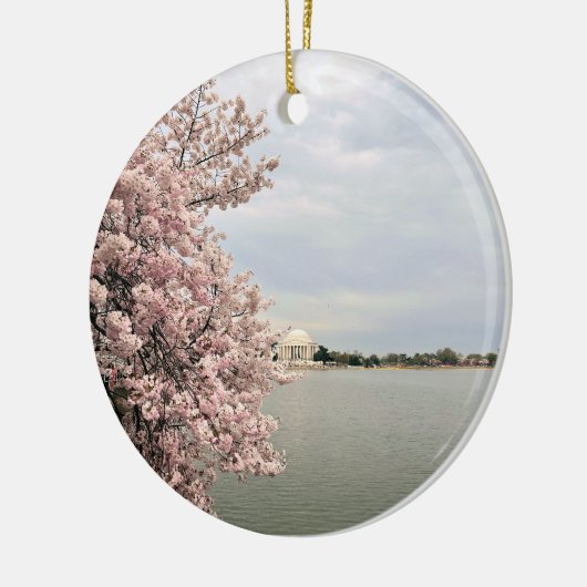 Cherry Blossoms at the Tidal Basin Keramik Ornament (Links)
