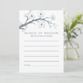 Cherry Blossoms Babyduschberatung für Mutter Einladung (Stehend Vorderseite)