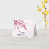 Cherry Blossoms Beileid Danke Karte (Gelbe Blume)