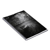 Cherry Blossoms Bench Sunrise Notebook Notizblock (Rechte Seite)